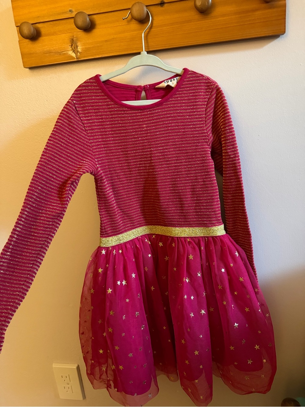 Mini Boden Twirly Tulle Mix Dress girls 6-7